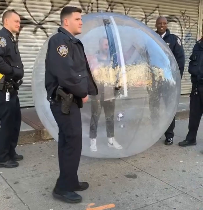 Remember The Drone Guy Who Asked Out A Girl Dancing On A Roof? He Finally Met Her In A Giant Inflatable Ball Remember The Drone Guy Who Asked Out A Girl Dancing On A Roof? He Finally Met Her In A Giant Inflatable Ball