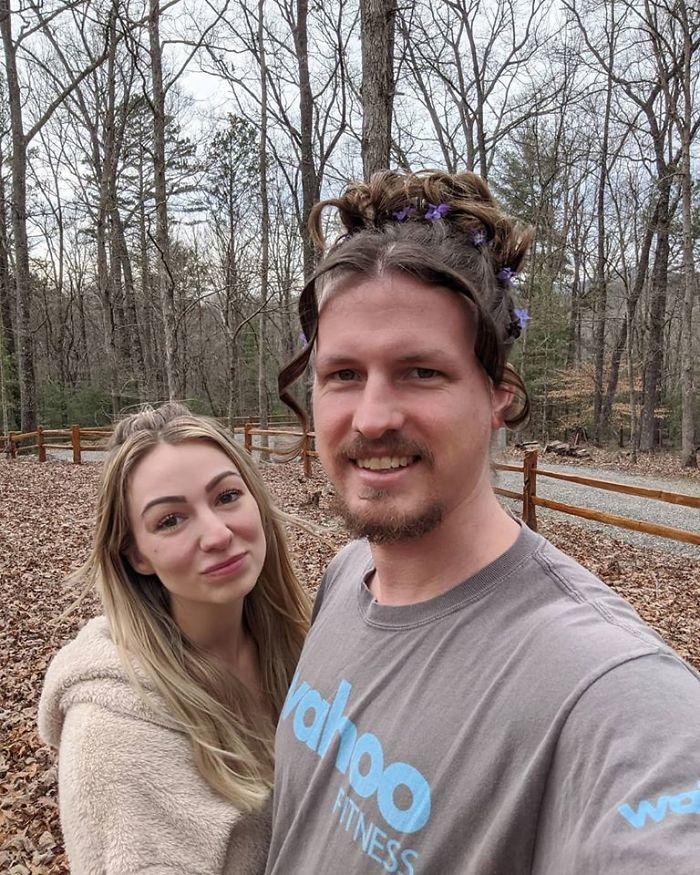 Boyfriend Lets His Quarantined Hairstylist GF Experiment With His Hair And Here's What She's Done So Far Boyfriend Lets His Quarantined Hairstylist GF Experiment With His Hair And Here's What She's Done So Far