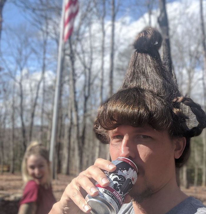 Boyfriend Lets His Quarantined Hairstylist GF Experiment With His Hair And Here's What She's Done So Far Boyfriend Lets His Quarantined Hairstylist GF Experiment With His Hair And Here's What She's Done So Far