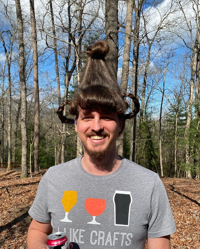 Boyfriend Lets His Quarantined Hairstylist GF Experiment With His Hair And Here's What She's Done So Far Boyfriend Lets His Quarantined Hairstylist GF Experiment With His Hair And Here's What She's Done So Far