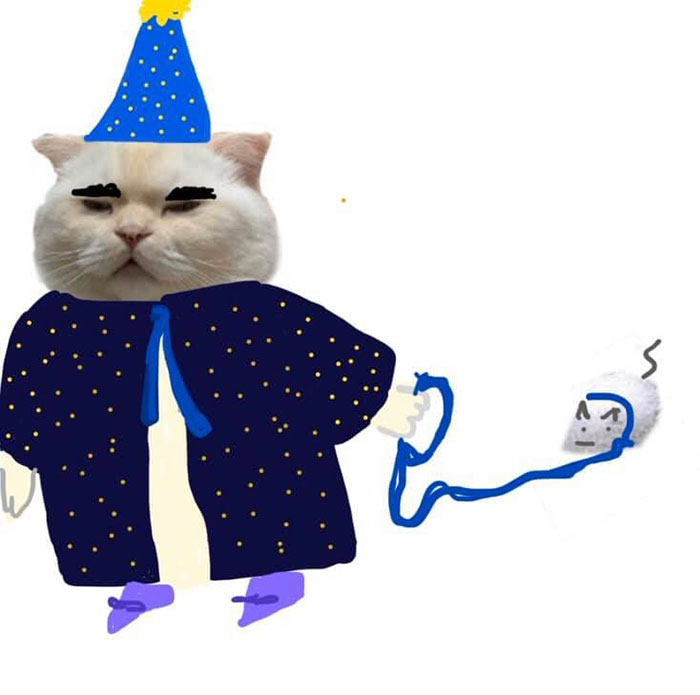 Drawing-Cat-People-Art