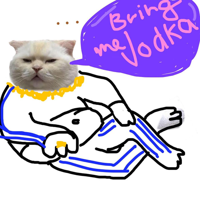 Drawing-Cat-People-Art