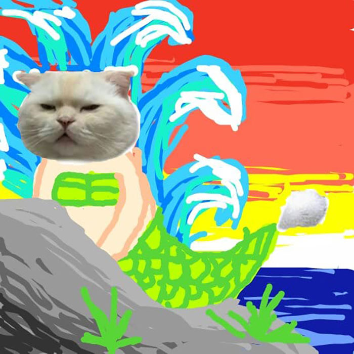 Drawing-Cat-People-Art