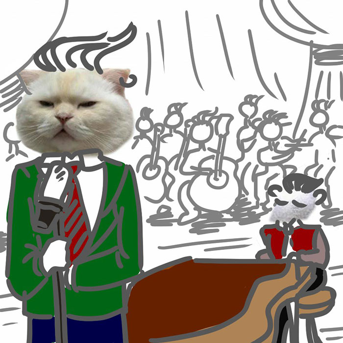 Drawing-Cat-People-Art