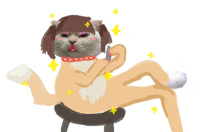 Drawing-Cat-People-Art