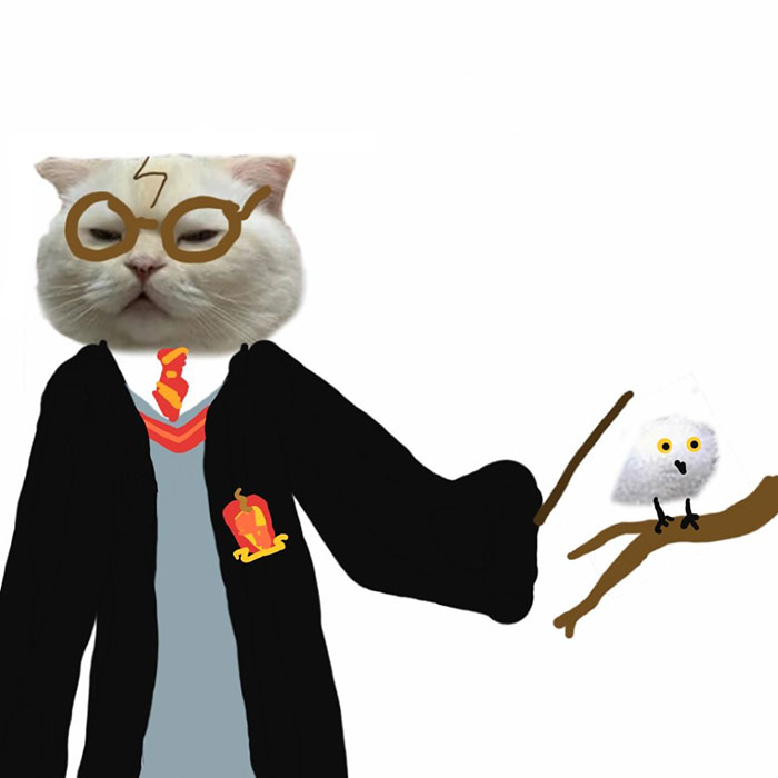 Drawing-Cat-People-Art