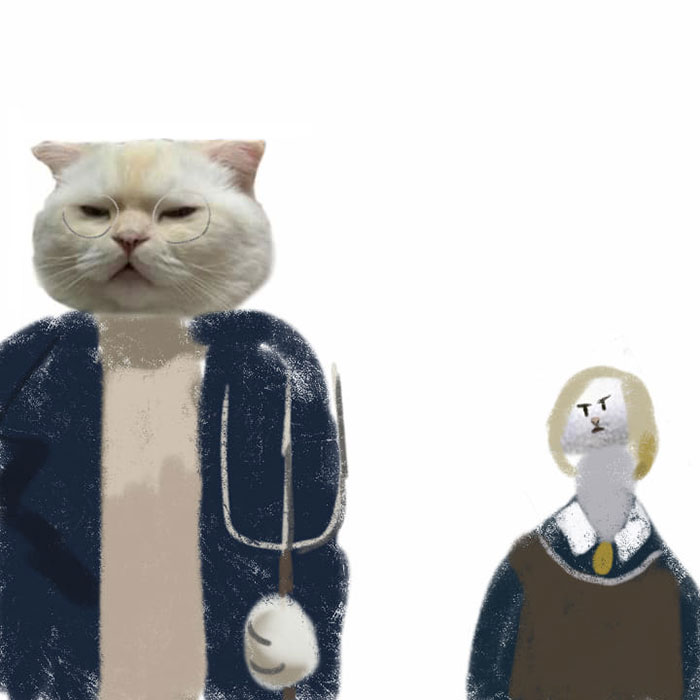 Drawing-Cat-People-Art