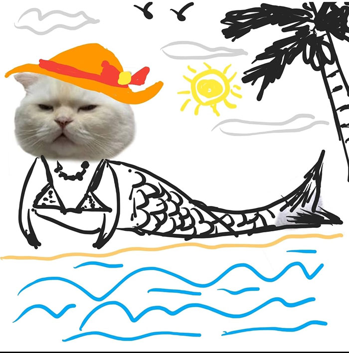 Drawing-Cat-People-Art