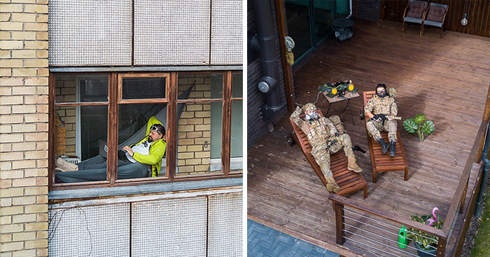 16 Quarantine Portraits That I Took With A Drone To Show Everyone That It Can Be Fun