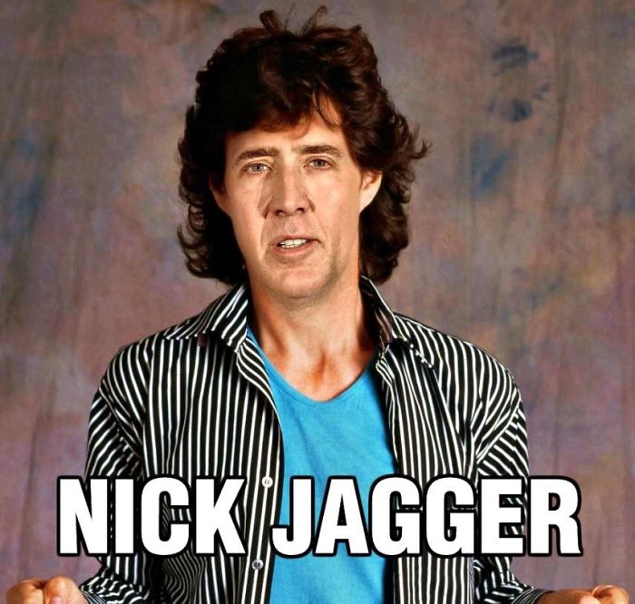 Nicolas Cage And Mick Jagger