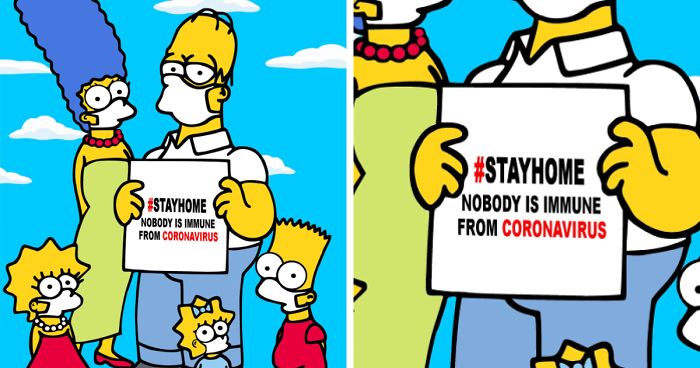 The Simpsons, Family Guy, And Royal Families Encourage People To Stay At Home To Stop Coronavirus