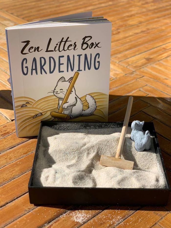 This $1.99 Zen Litter Box Is Quite Relaxing...found At The Salvation Army In Brunswick, Ga!