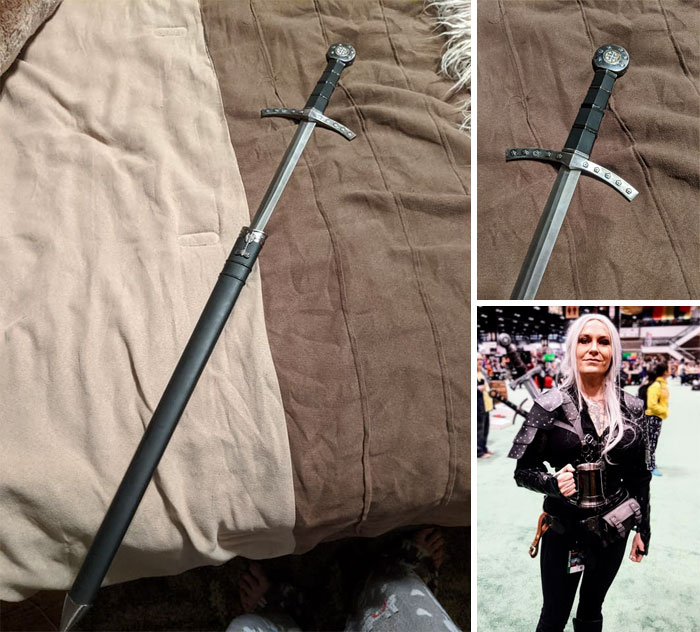 Found This Beauty In The Military Section Of The Manteno Illinois Antique Mall, And Added It To My Geralt Of Rivia Tribute, Debuted At C2e2 This Weekend