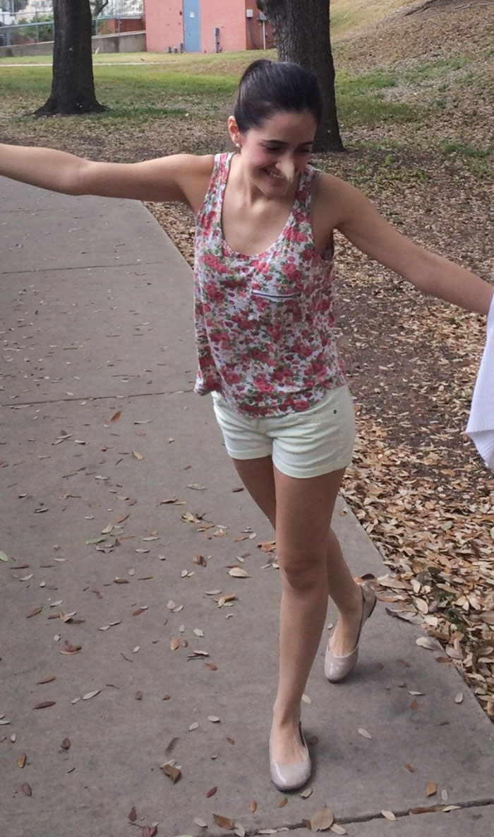 A Falling Leaf Lined Up Perfectly With My Girlfriend's Nose Turning Her Into A Witch