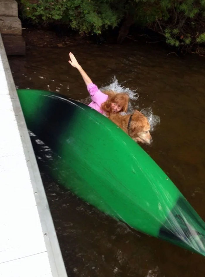 My Dog Flipping A Kayak