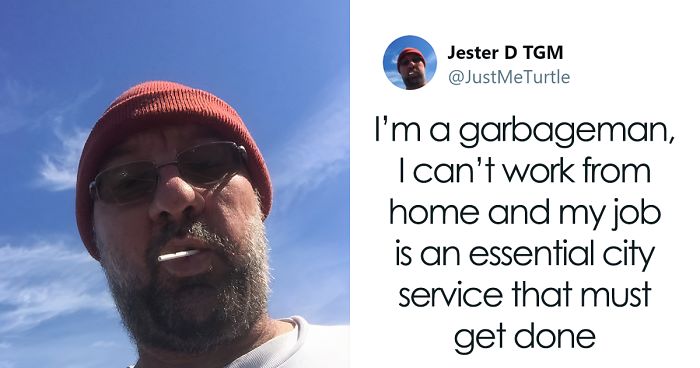 Garbageman Takes To Twitter To Reassure People Amidst The Coronavirus Crisis And His Message Is Heartwarming