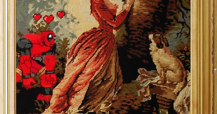 Artist Embroiders Pop Culture References Into These Old Tapestries To Give Them A New Life (28 Pics)