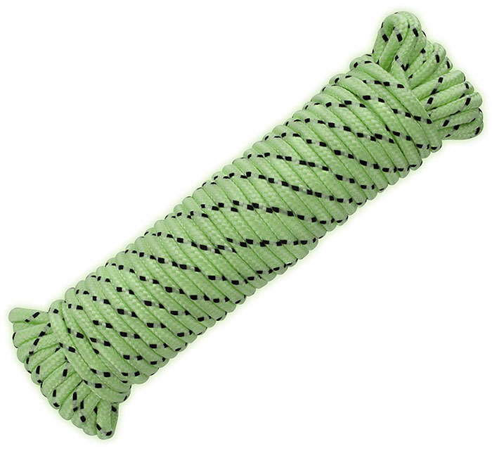 These Tent Ropes That Glow In The Dark Will Prevent Tripping Over Them At Night