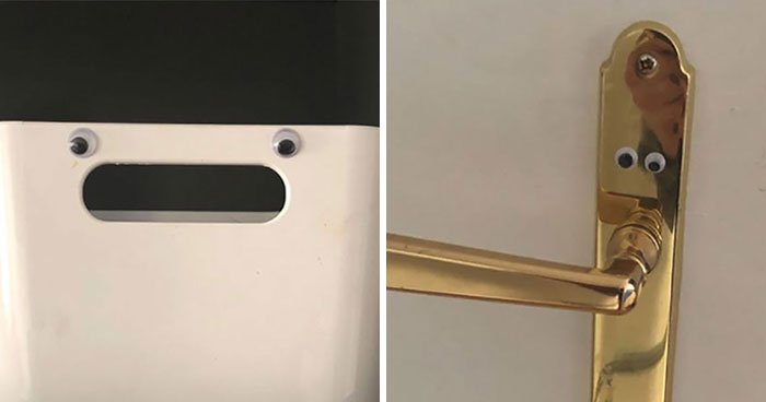 Girlfriend Orders 1K Googly Eyes, Spends 2 Hours Sticking Half Of Them On Everything In Her Boyfriend’s Apartment