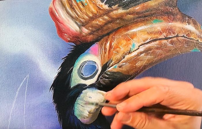 The Achilles’ Heel Of Ours Having To Cover Up Your Initial Sketch And Having To Have X-Ray Vision To See Through It.