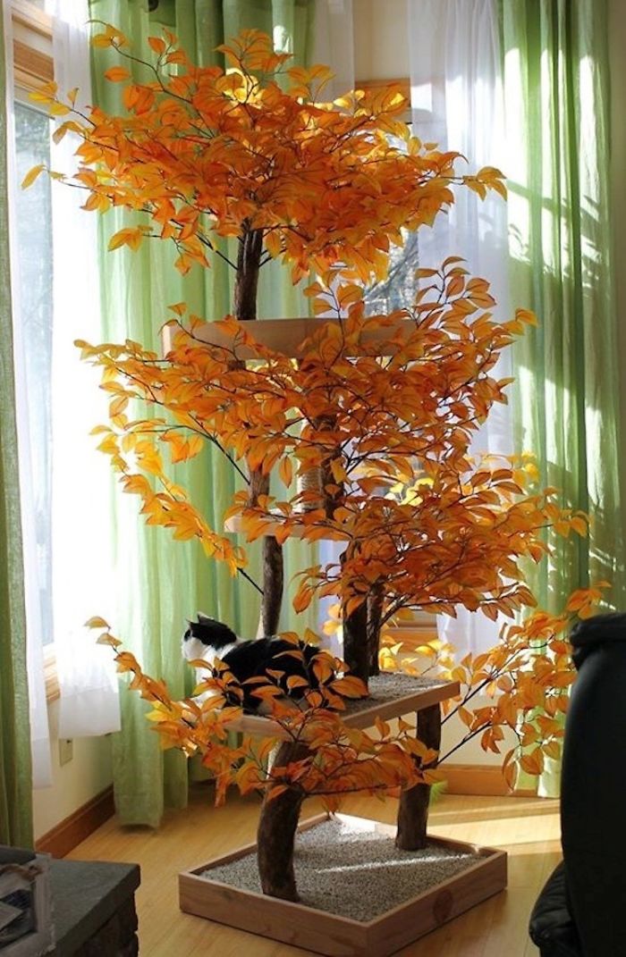 Indoor Cat Towers That Look Like Real Trees Are A Thing And They're Absolutely Beautiful