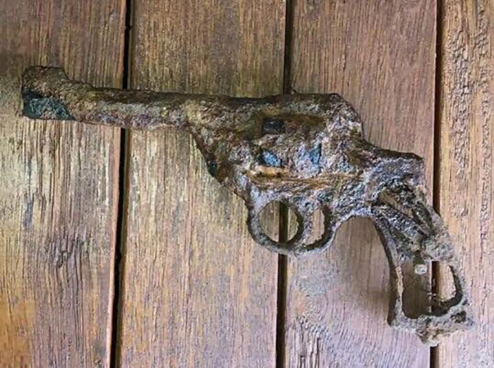 My Friend Just Dug This Old Gun Up From Her Backyard