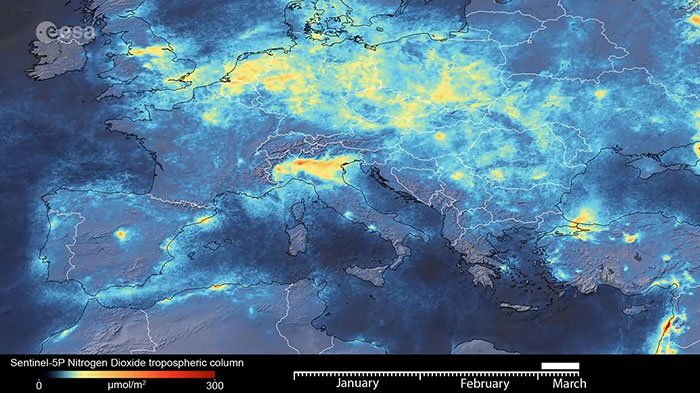 Satellite Images Reveal A Dramatic Drop In Pollution During The Coronavirus Quarantine