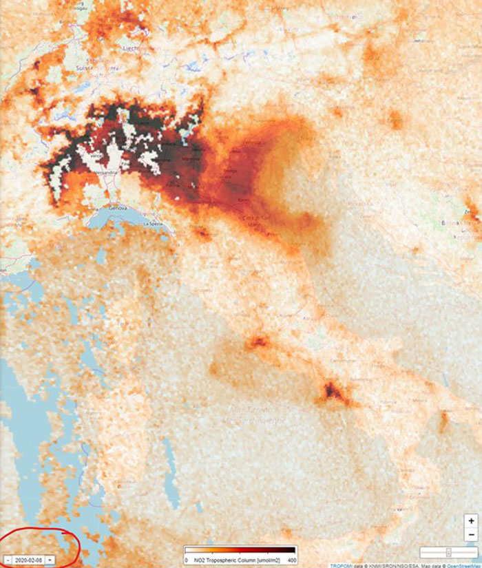 Satellite Images Reveal A Dramatic Drop In Pollution During The Coronavirus Quarantine Satellite Images Reveal A Dramatic Drop In Pollution During The Coronavirus Quarantine