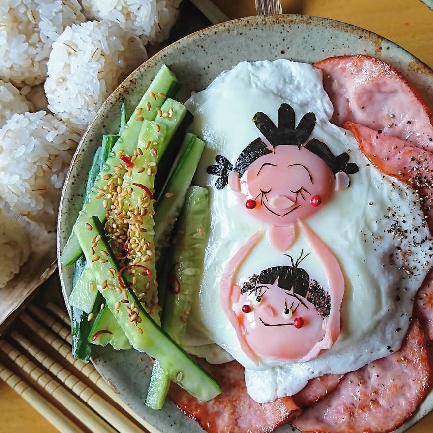 Japanese-Mom-Egg-Food-Art