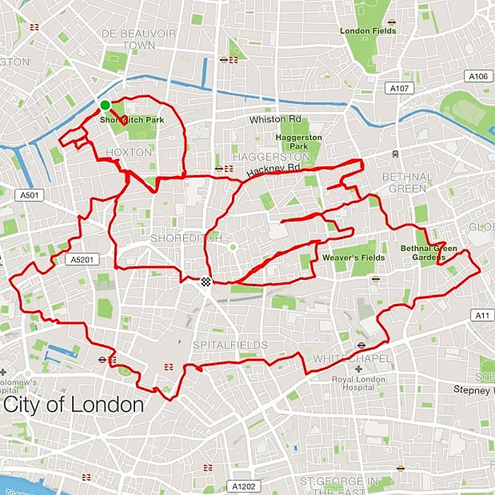 Jogger Turns Running Routes Into Fun Animal Artwork Using A GPS Tracker Jogger Turns Running Routes Into Fun Animal Artwork Using A GPS Tracker