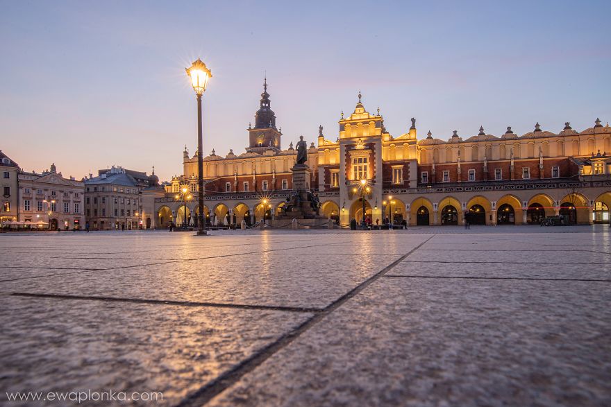 Empty Krakow Old Town During Coronavirus Pandemic