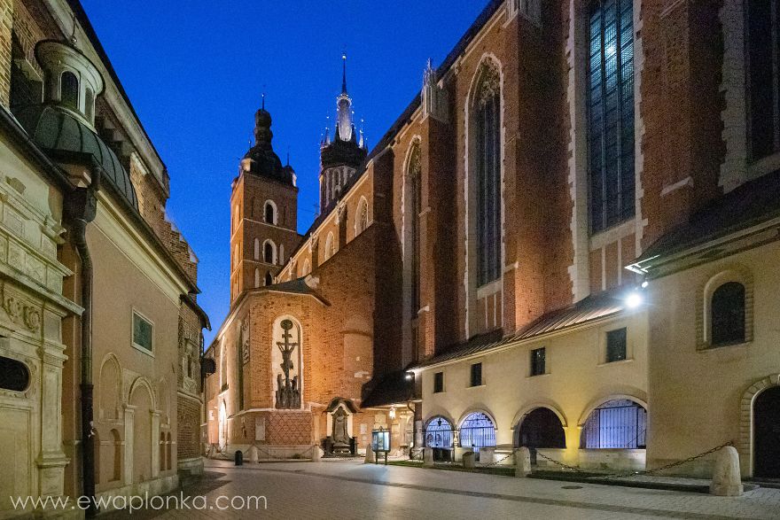 Empty Krakow Old Town During Coronavirus Pandemic