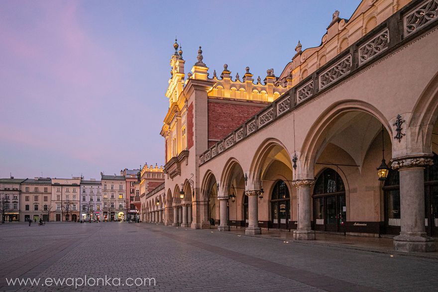 Empty Krakow Old Town During Coronavirus Pandemic