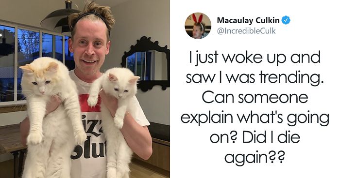 Confused Macaulay Culkin Asks If He Died Again After Waking Up To Find His Name Trending On Twitter