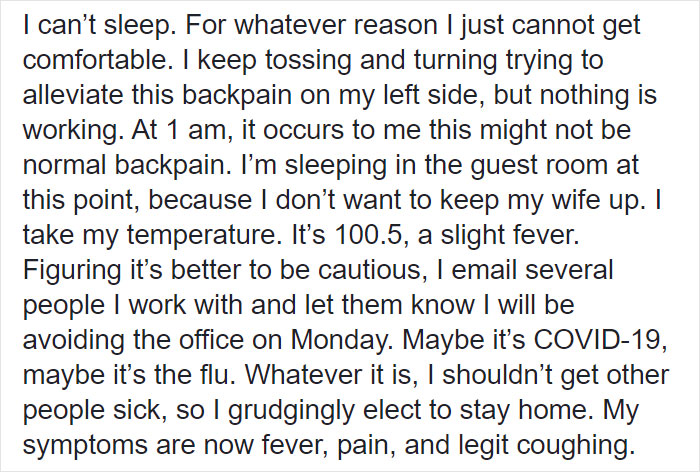 "It's Brutal": Man Who Tested Positive For COVID-19 Shares The Innocent First Symptoms He Experienced "It's Brutal": Man Who Tested Positive For COVID-19 Shares The Innocent First Symptoms He Experienced