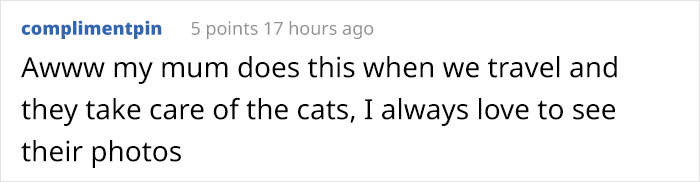 Daughter Shares Hilarious Cat Updates She Receives From Her Mom While She Stays Over At Her BF's House