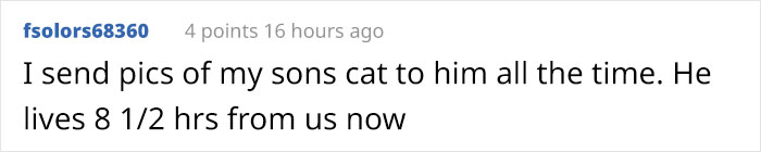 Daughter Shares Hilarious Cat Updates She Receives From Her Mom While She Stays Over At Her BF's House