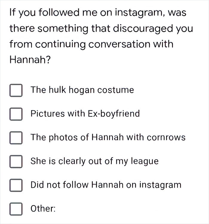 Tired Of Getting Ghosted, This Woman Made A Survey So That She Can 'Improve For The Next Candidate' Tired Of Getting Ghosted, This Woman Made A Survey So That She Can 'Improve For The Next Candidate'