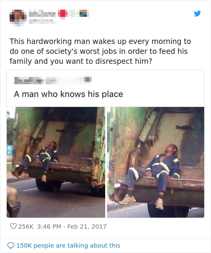 Calling A Hardworking Man Trash