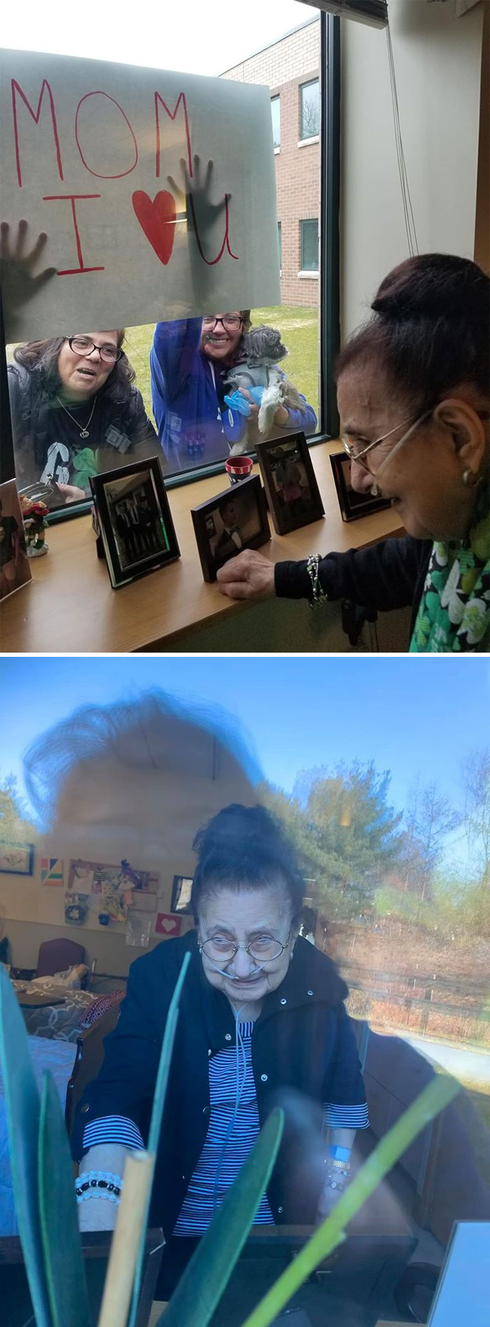 Well We Went And Surprised My Mom And Saw Her Through The Window. She Was Full Of Emotions