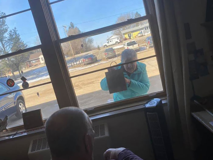 A Wonderful Surprise To One Of Our Residents This Morning! No Matter The Issues We’re All Facing Right Now, It’s The Little Things Like This That Can Brighten Any Day