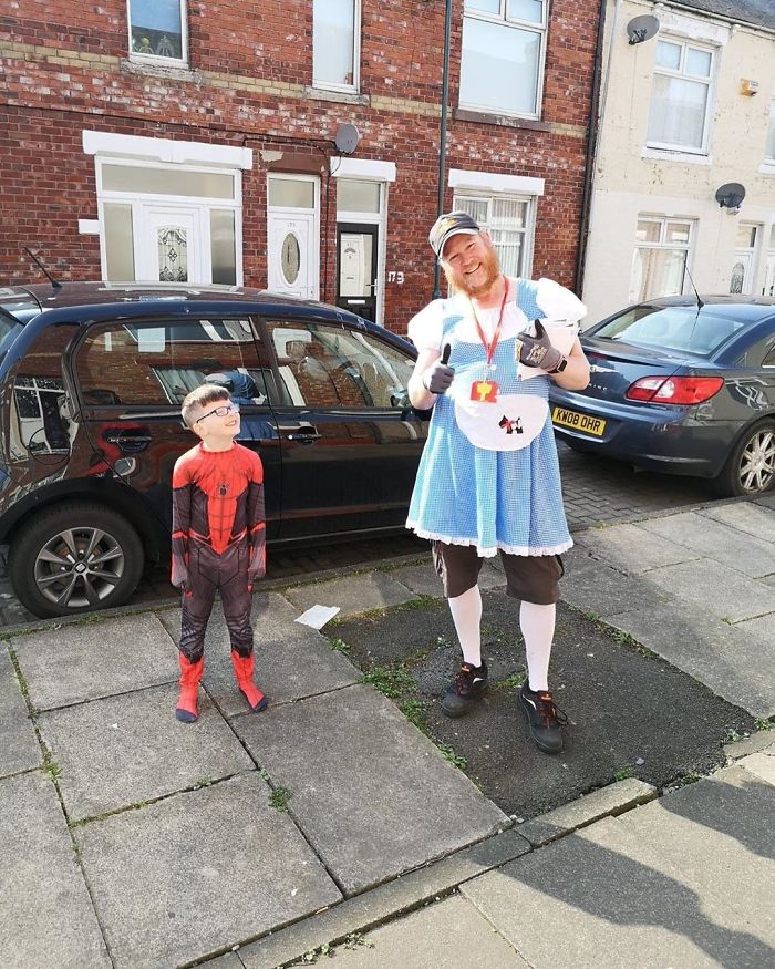 Postman Is Doing His Deliveries In Funny Costumes To Cheer People Up