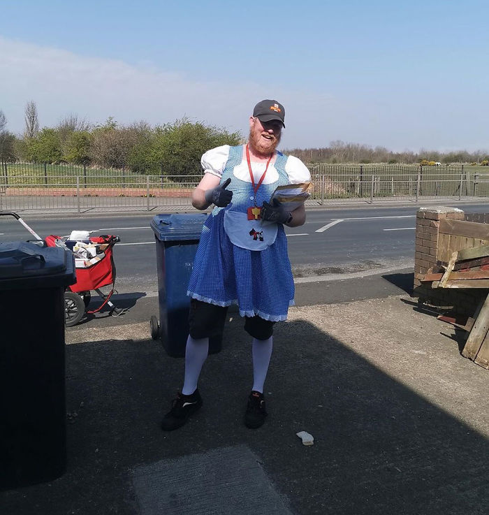 Postman Is Doing His Deliveries In Funny Costumes To Cheer People Up