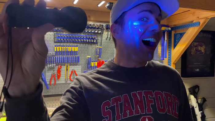 Former NASA Engineer Uses Glow Powder To Show How Fast Germs Can Spread