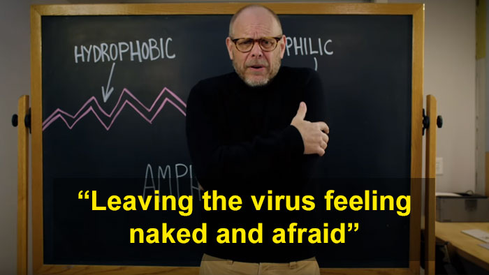 Alton Brown Explains Why Soap Is Better Than Hand Sanitizer In An Amusing Handwashing Tutorial Alton Brown Explains Why Soap Is Better Than Hand Sanitizer In An Amusing Handwashing Tutorial