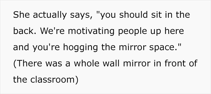 Woman Gets Two Bullies In Her Fitness Class Banned After Sending Screenshots To The Club's Managers