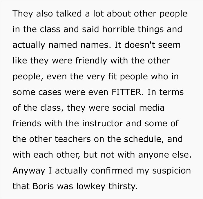 Woman Gets Two Bullies In Her Fitness Class Banned After Sending Screenshots To The Club's Managers