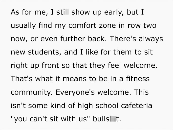 Woman Gets Two Bullies In Her Fitness Class Banned After Sending Screenshots To The Club's Managers