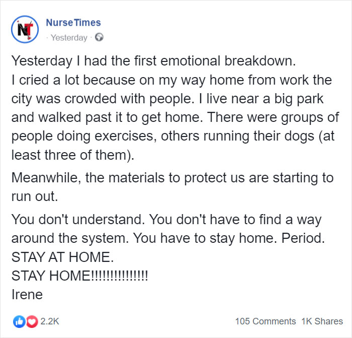 Doctors Are Uniting In Begging People To Stay At Home (15 Pics) Doctors Are Uniting In Begging People To Stay At Home (15 Pics)