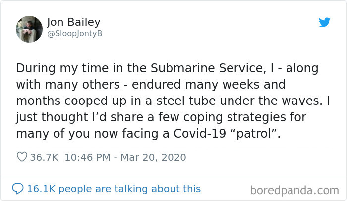 A Guy That Worked On Submarines Explains How To Endure Long Periods Of Isolation A Guy That Worked On Submarines Explains How To Endure Long Periods Of Isolation